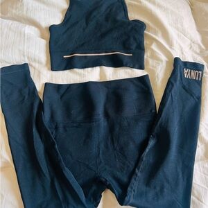 Lunya Black Modal Seamless Sleep leggings